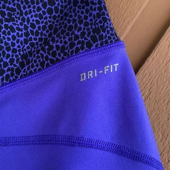 Nike Run Dri-Fit Blue/Indigo Cropped Leggings - Picture 6 of 7